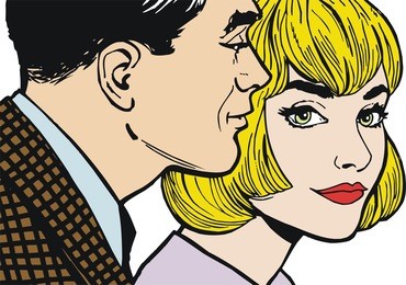 common life of a pair of lovers on valentine's day