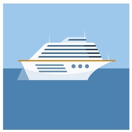 cruise ship icon