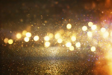 glitter vintage lights background. defocused.