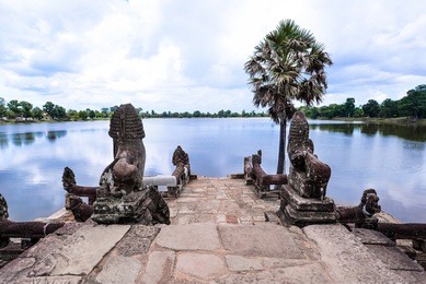 srah srang in angkor. a famous historical site(unesco world heritage) in angkor, siem reap, cambodia.