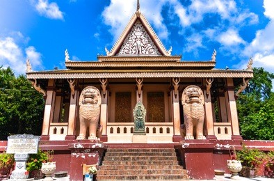 wat phnom is a buddhist temple located in phnom penh, cambodia. it is the tallest religious structure in the city.