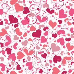 hearts seamless background