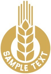 wheat sign - badge (design)