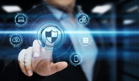 data protection cyber security privacy business internet technology concept.