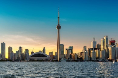 beautiful toronto skyline - toronto, ontario, canada.