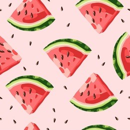 watermelon pattern vector