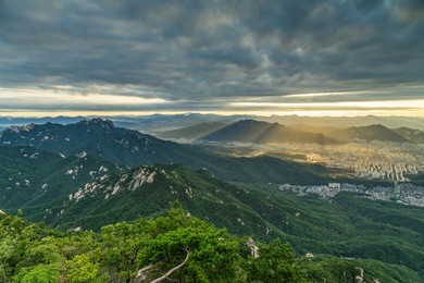 韩国 北汉山 风景_站酷海洛_正版图片_视频_字体_音乐素材交易平台