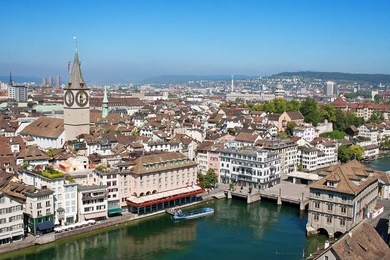 view of the zurich donwtown (switzerland, 2009)