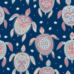 tribal turtle pattern