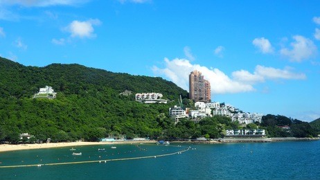 hong kong repulse bay beach beautiful location nature landmark for tourist traveler.