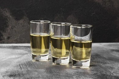 tequila on a dark background