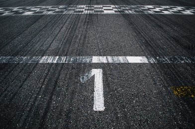 first place on the starting line