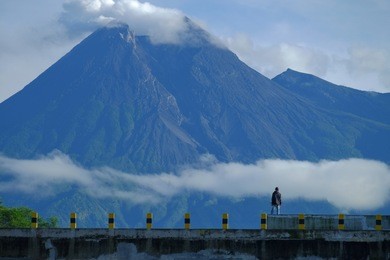 enjoy the beauty of mount merapi, cangkringan, sleman yogyakarta.