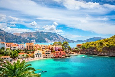 assos village in kefalonia, greece 