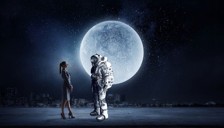 space suit design. mixed media