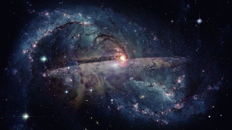 open space filled with stars, nebulae and galaxies. elements of this image furnished by nasa
