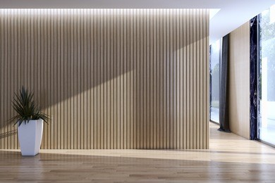 modern bright interiors. 3d rendering