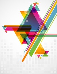 abstract geometric shapes with transparencies. ai 10.