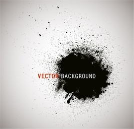 grunge round banner.