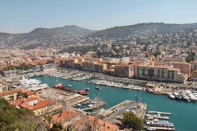 nice harbor from castle hill