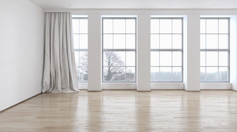 modern bright interiors. 3d rendering