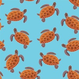turtle pattern. vector seamless texture.