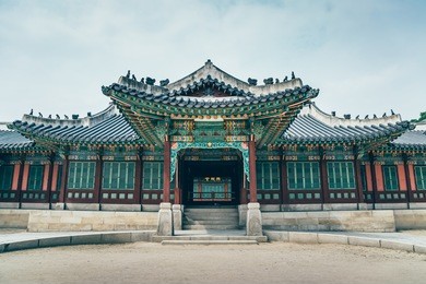 korean traditional architecture, changdeokgung palace in seoul, korea