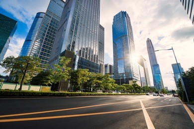 the office building at shenzhen of china