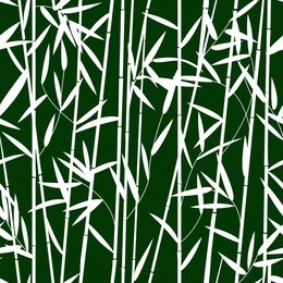 seamless pattern design with bamboo leaves