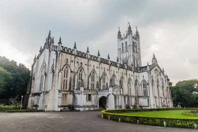 st. paul's cathedral in kolkata (calcutta), india