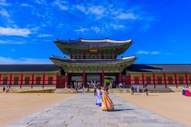 gyeongbokgung palace in seoul,south korea.