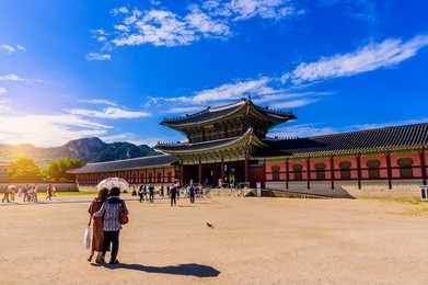gyeongbokgung palace in seoul,south korea.