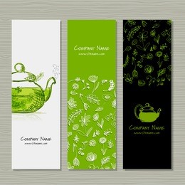 banners design, herbal tea