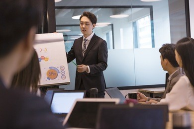 conference communications business man