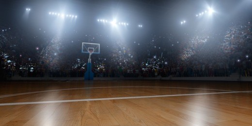 basketball arena in 3d