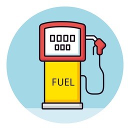 filling station gas fuel pump icon