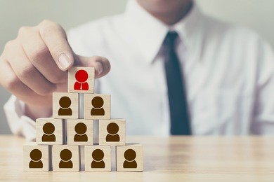 human resources management and recruitment business concept