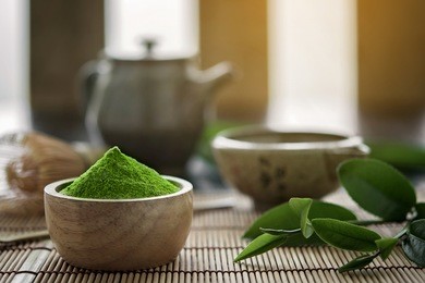 matcha. organic green matcha tea ceremony. matcha powder. cooking with matcha, recipe