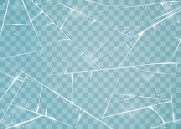 texture of ice surface. isolated on transparent background. vector illustration, eps 10.