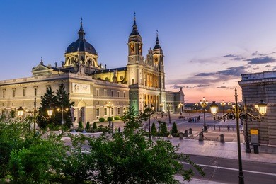 catedral de la almudena de madrid,spain