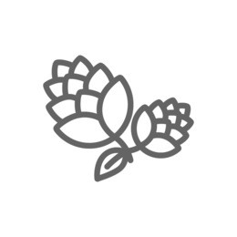 simple hop line icon. symbol and sign vector illustration design. editable stroke. isolated on white background