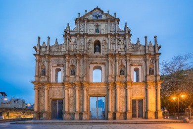 ruins of st. paul's in macau, china.