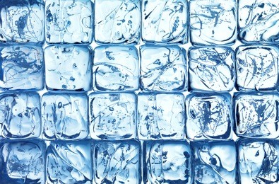 background made of ice cubes