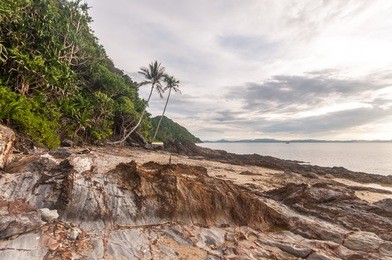 the view of pulau kapas located in marang, terengganu, malaysia. very beautiful scenery and suitable for the holiday and recreation. 