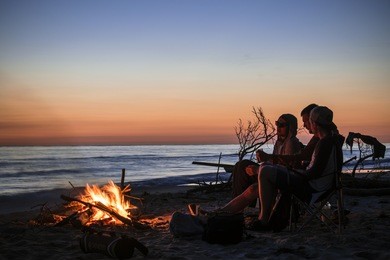july, 2017
camping in front of bonfire by the baltic sea