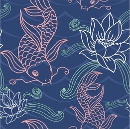 vector seamless tile (pattern, wallpaper, background)