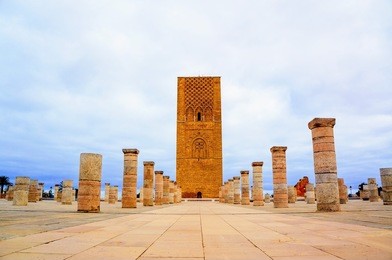 hassan tower, rabat, morocco