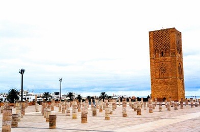 hassan tower, rabat, morocco