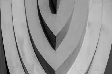 abstract lines on architecture. modern architecture detail. refined fragment of contemporary office interior / public building.