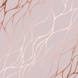rose gold. decorative vector pattern with floral elements. background for printing, design of cards, surfaces, covers and other